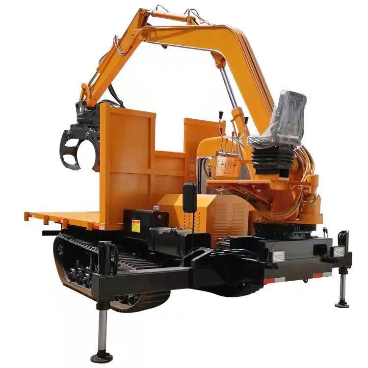 履带式随车抓木机